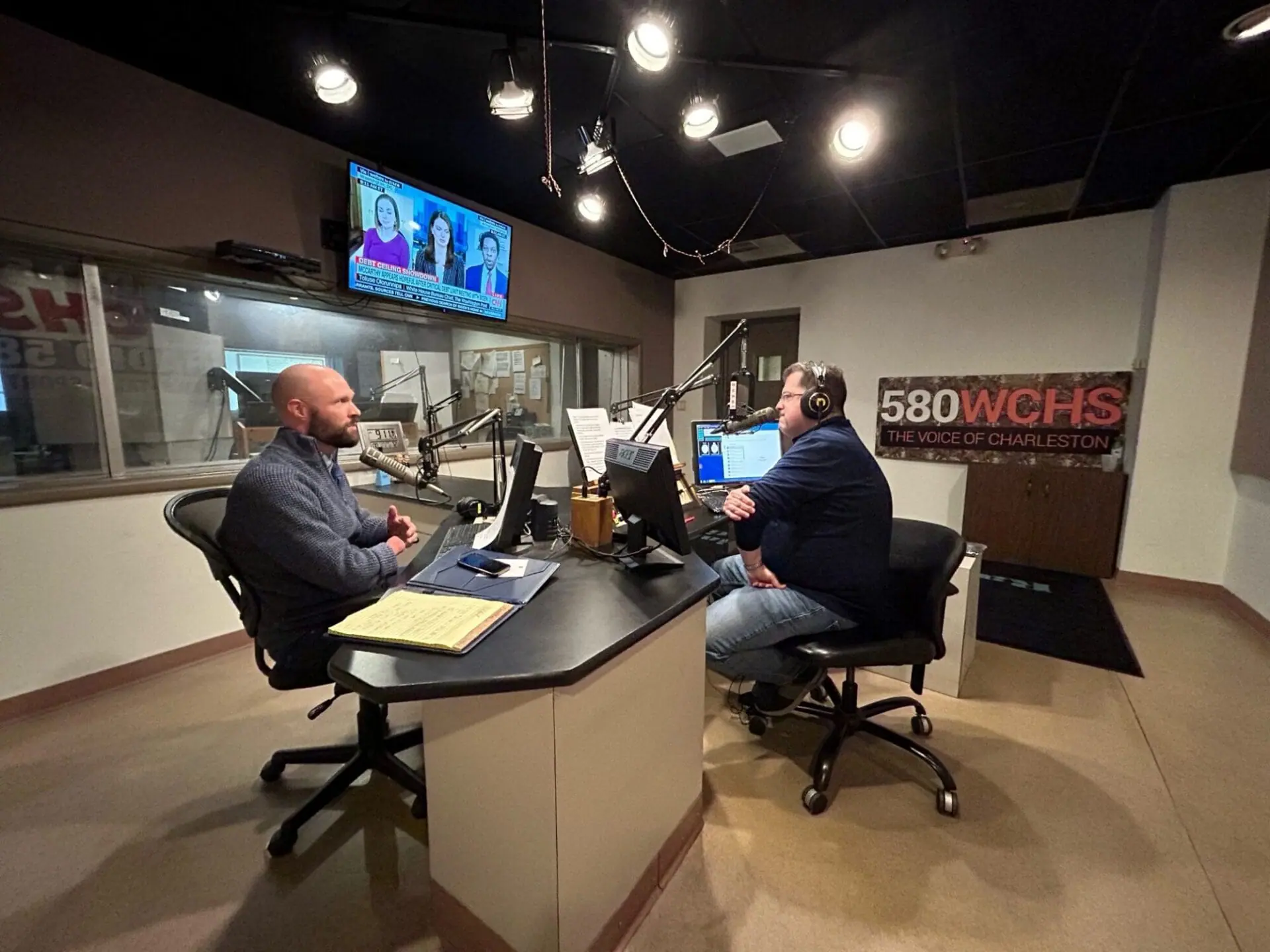 podcast session on studio