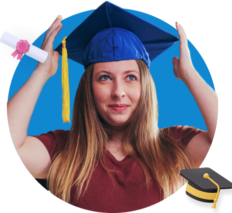 girl with graduate hat
