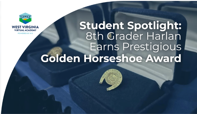 Student Spotlight: 8th Grader Harlan Earns Prestigious Golden Horseshoe Award